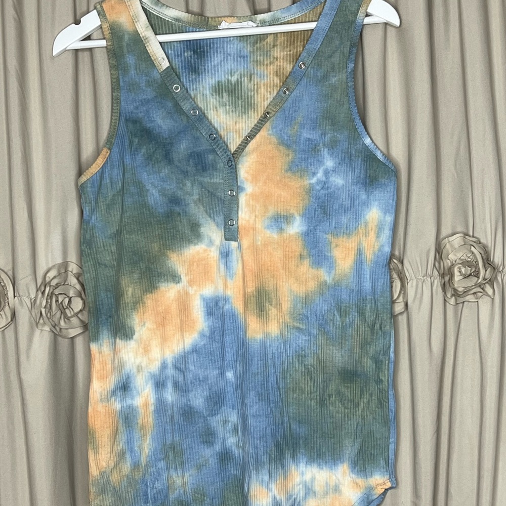 Tie Dye Ribbed Tank